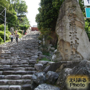 伊佐爾波神社へ続く階段