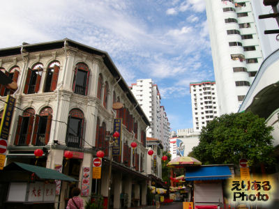 シンガポール・チャイナタウンの街並み