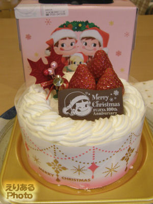 不二家のクリスマス苺のスペシャルショートケーキ