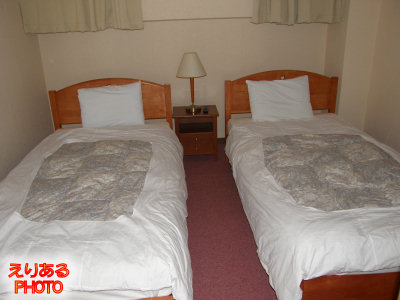 館山シーサイドホテルのお部屋の寝室