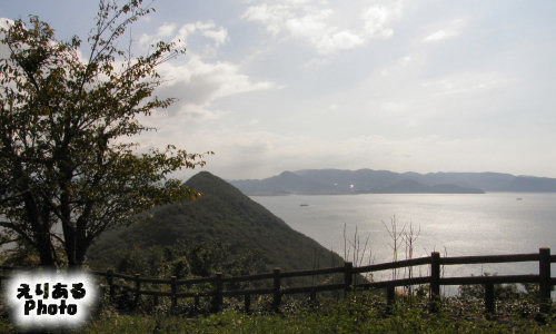 鬼ヶ島（女木島）の鷲ヶ峰展望台付近から見た風景