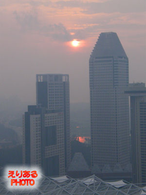 シンガポールの朝陽