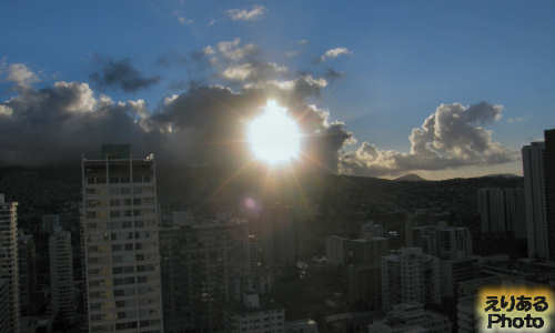 ハワイの朝陽 2013年7月19日