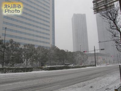 2014年2月8日東京・豊洲の雪