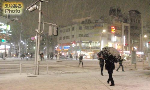 2014年2月14日東京・豊洲の雪