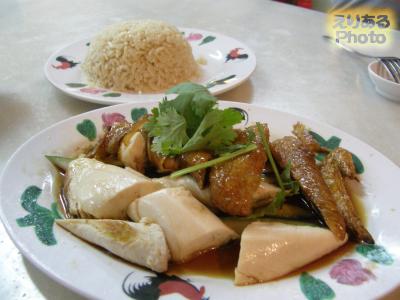 Roasted Chicken Rice（ロースト・チキンライス）1人前@Wee Nam Kee（ウィーナムキー）