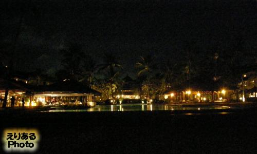 インターコンチネンタル・バリ・リゾートの夜景