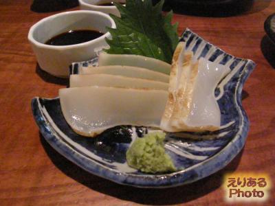 セーイカの刺身焼き霜仕込み＠沖縄地料理　波照間　国際通り店