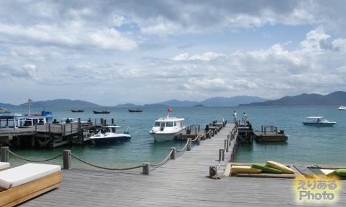 Six Senses Ninh Van Bay（シックスセンシズ・ニンヴァンベイ）の桟橋とボート
