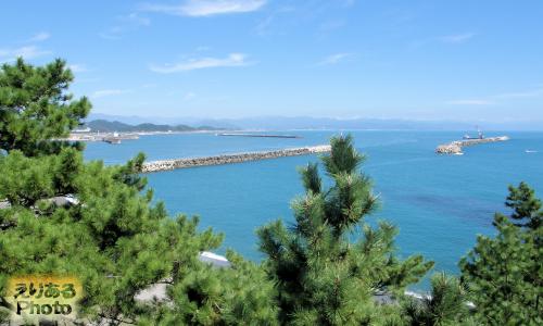 龍馬の視線からの桂浜からの風景