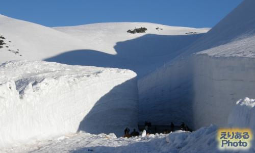 立山・雪の大谷ウォーク 雪の壁散策