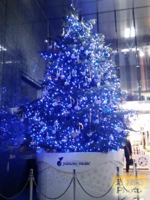 銀座山野楽器 本店のクリスマスツリー