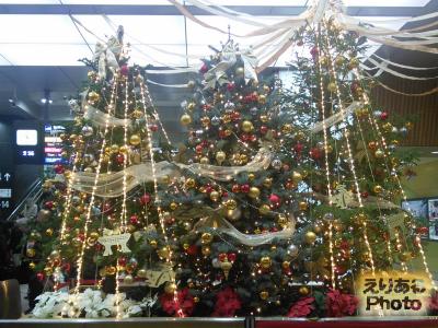 JR金沢駅のクリスマスツリー