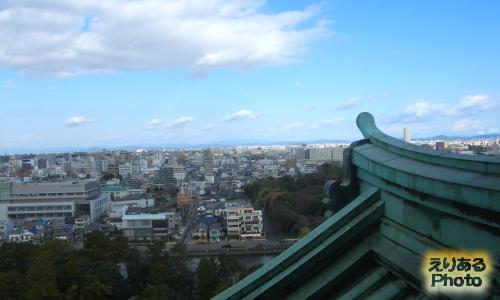 名古屋城天守閣展望室からの風景 北側