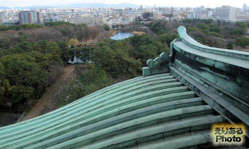 名古屋城天守閣展望室からの風景 東側