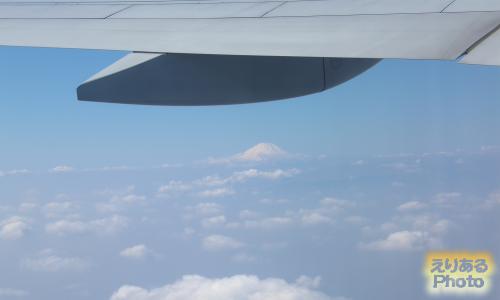 飛行機から見た富士山2016