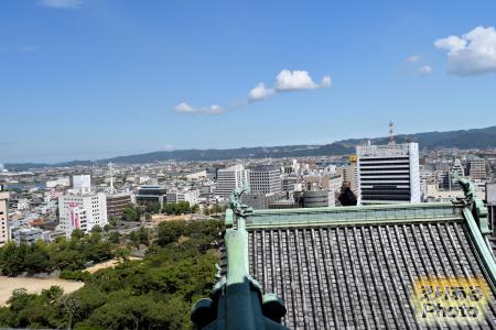 和歌山城天守閣からの風景