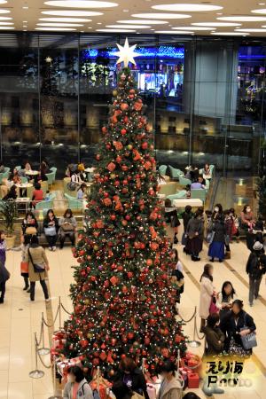 2016年の東京ドームホテルのクリスマスツリー
