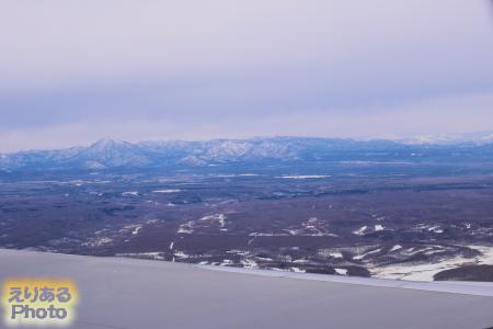 飛行機から見た北海道